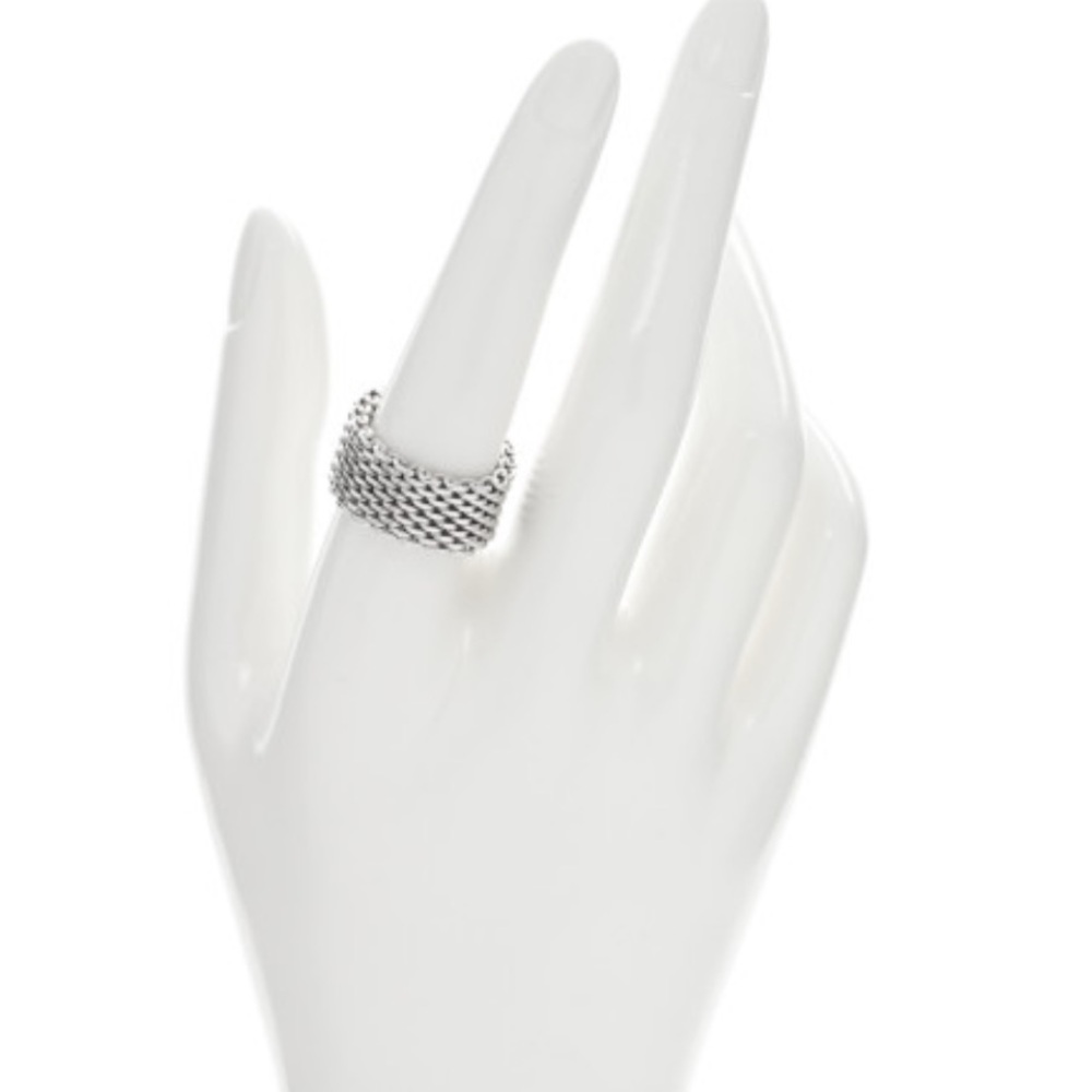 Tiffany & Co Somerset Mesh Ring - Picture 3 of 9